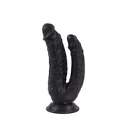 Kiotos Cox - Dildo Voor Dubbele Penetratie - 21 x 3.5/4.5 cm - Zwart-Erotiekvoordeel.nl
