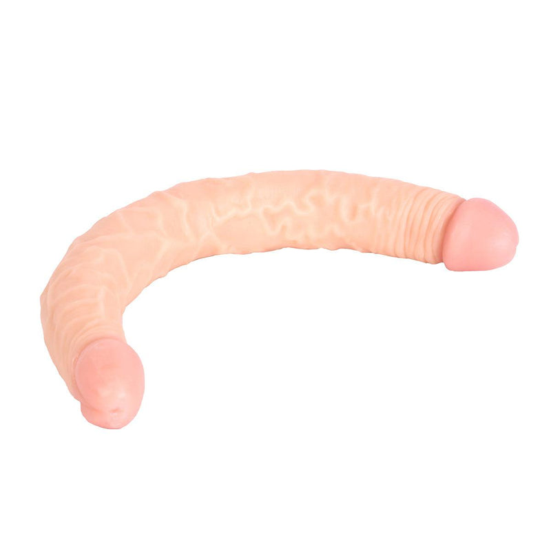 Kiotos Cox - Dubbele Dildo 30 cm - Lichte Huidskleur-Erotiekvoordeel.nl