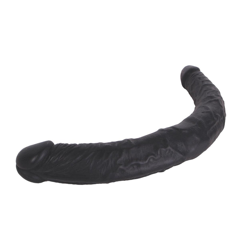 Kiotos Cox - Dubbele Dildo 35,5 cm - Zwart-Erotiekvoordeel.nl