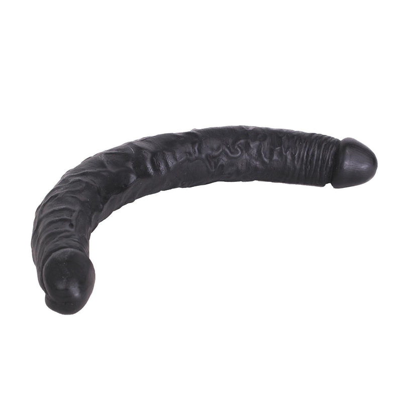 Kiotos Cox - Dubbele Dildo 35,5 cm - Zwart-Erotiekvoordeel.nl