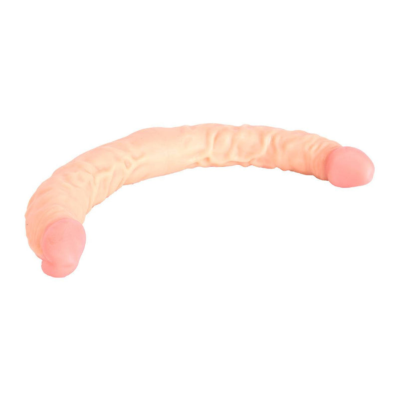 Kiotos Cox - Dubbele Dildo - 40 x 3,6/3,8 cm - Lichte Huidskleur-Erotiekvoordeel.nl