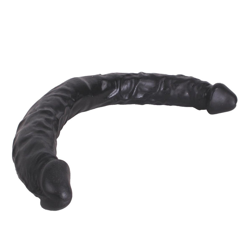 Kiotos Cox - Dubbele Dildo - 40 x 3.6/3.8 cm - Zwart-Erotiekvoordeel.nl