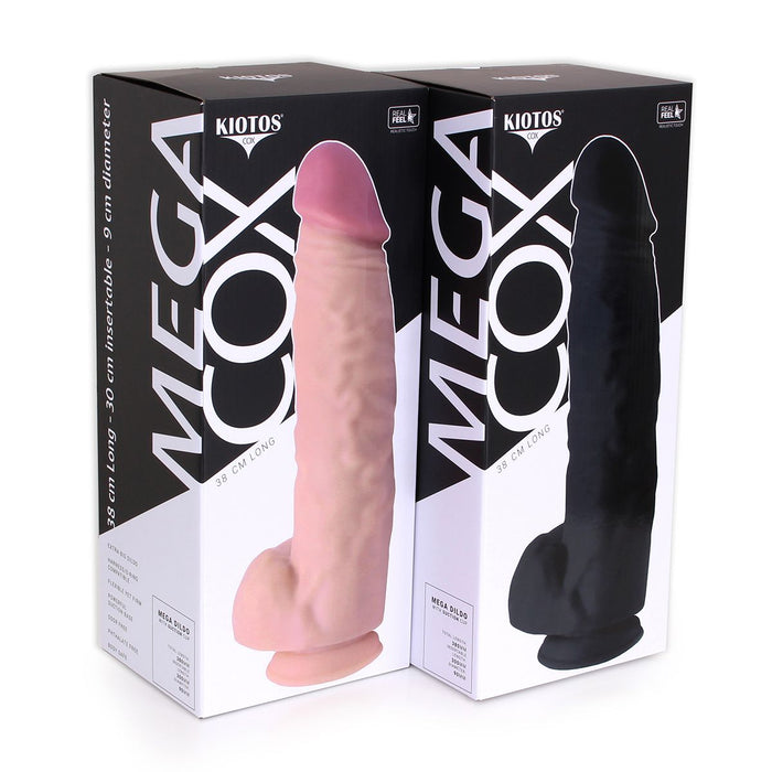 Kiotos Cox - Mega Dildo XXL 38 x 8.5 cm - Lichte Huidskleur-Erotiekvoordeel.nl