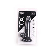 Kiotos Cox - Dildo Dritto Con Scroto 16 x 4 cm - Nero-Erotiekvoordeel.nl