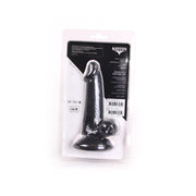 Kiotos Cox - Dildo Dritto Con Scroto 16 x 4 cm - Nero-Erotiekvoordeel.nl