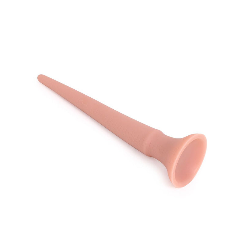 Kiotos Cox - XXL dildo Van 30 cm lang Met Diameter Van 12 mm > 30 mm - Lichte Huidskleur-Erotiekvoordeel.nl