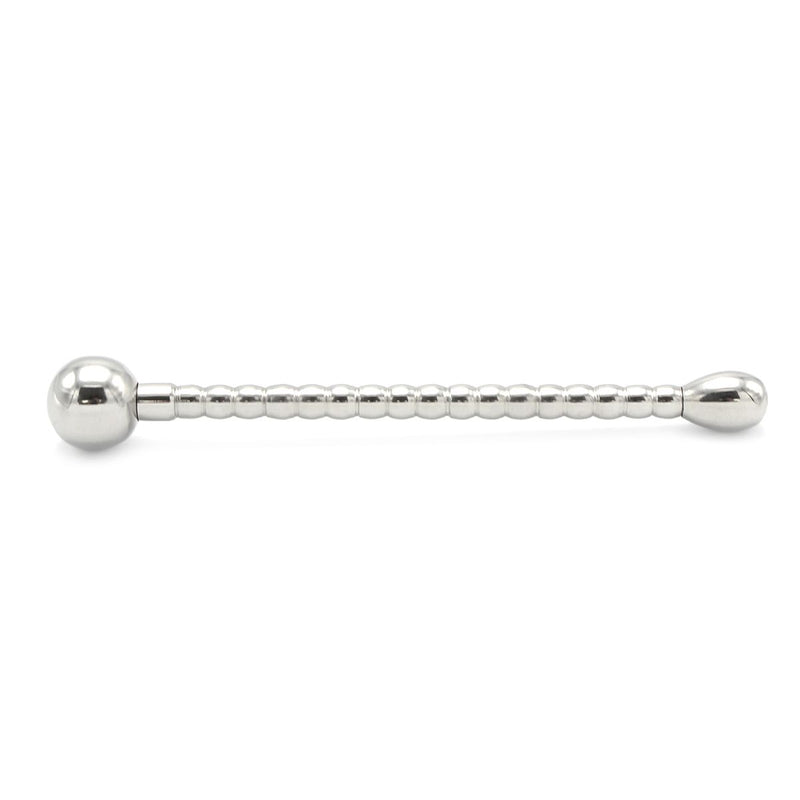 Kiotos - Plug anale extra lungo con nervature - Diametro 10 mm - Erotiekvoordeel.nl