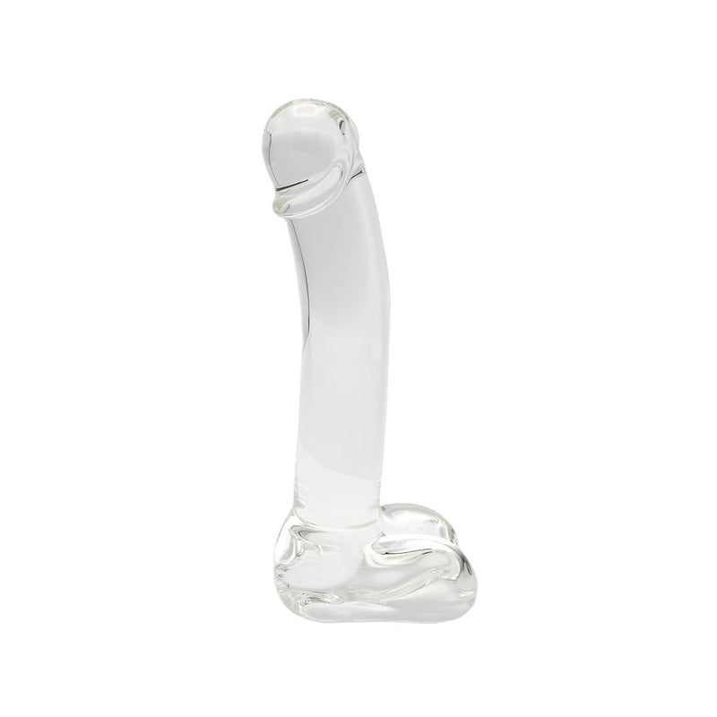 Kiotos - Gladde Glazen Dildo 17 x 3 cm - Transparant-Erotiekvoordeel.nl