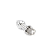 Kiotos - Hollow Stainless Steel Butt Plug with Locking Screw - Small-Erotiekvoordeel.nl