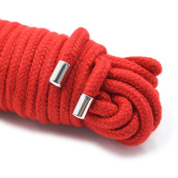 Kiotos - Corda di cotone per bondage BDSM 20 metri - Rossa-Erotiekvoordeel.nl