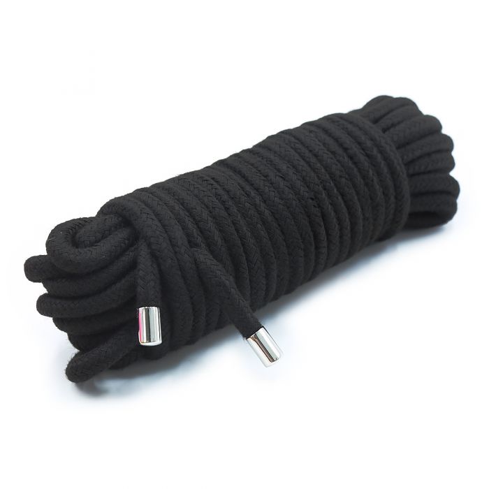 Kiotos - Cuerda de algodón para bondage BDSM de 20 metros - Negra - Erotiekvoordeel.nl