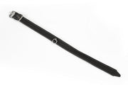 Kiotos - Collier classique en cuir pour femme avec boucle et anneau en O – Noir - Erotiekvoordeel.nl