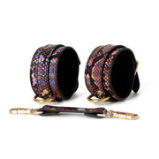 Kiotos Leather - BDSM Set 3-delig Met Reptielenprint - Goud/Roze-Erotiekvoordeel.nl