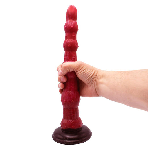 Kiotos Monstar - Anal Dildo No. 45 - 37.5 x 5.7 cm - Pink/Red/Black-Erotiekvoordeel.nl
