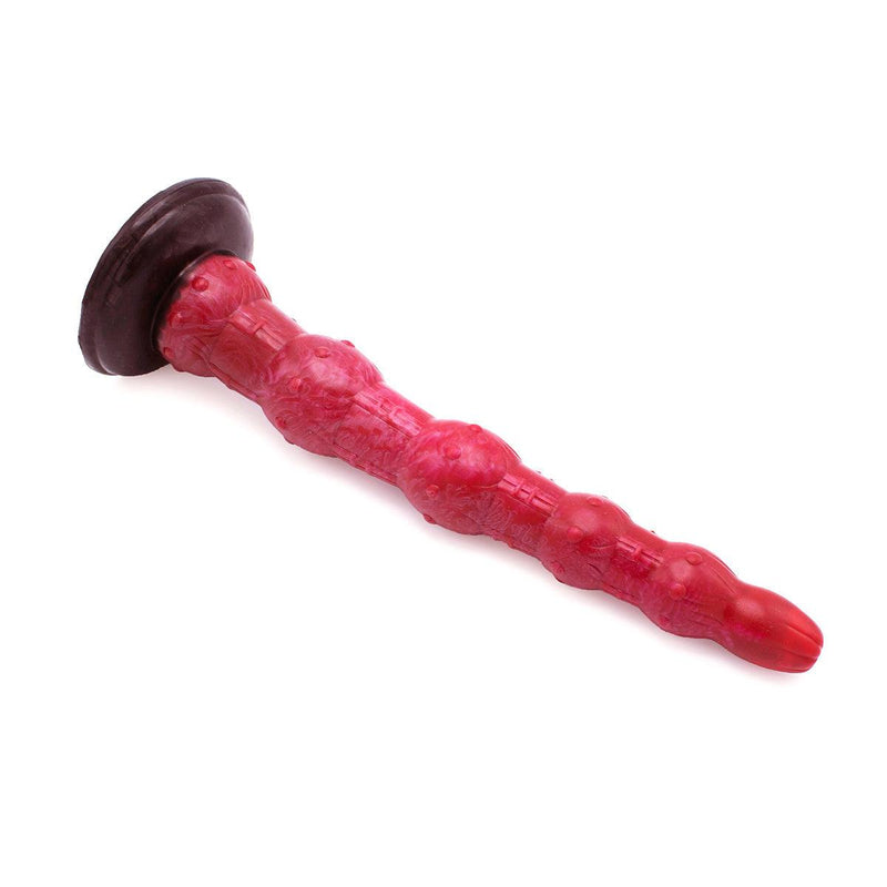 Kiotos Monstar - Anal Dildo No. 45 - 37.5 x 5.7 cm - Pink/Red/Black-Erotiekvoordeel.nl