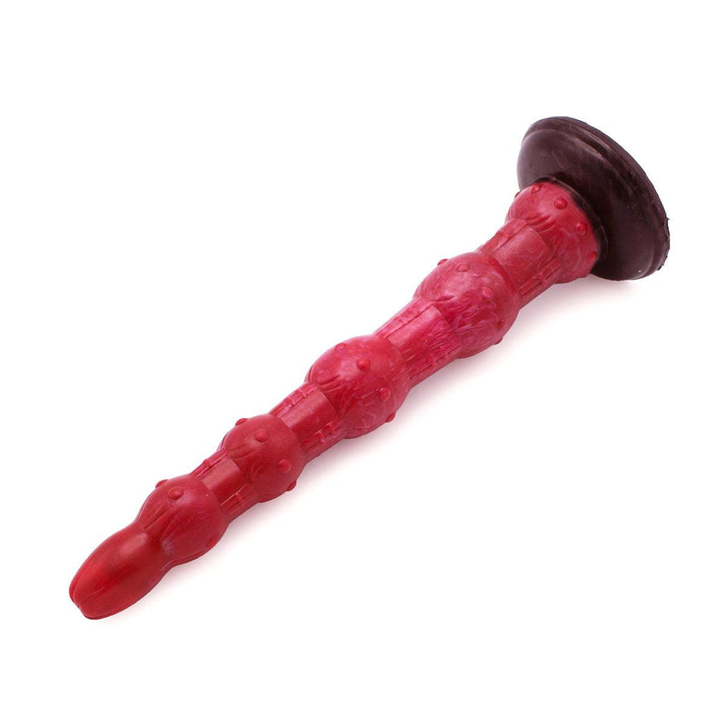 Kiotos Monstar - Anal Dildo No. 45 - 37.5 x 5.7 cm - Pink/Red/Black-Erotiekvoordeel.nl