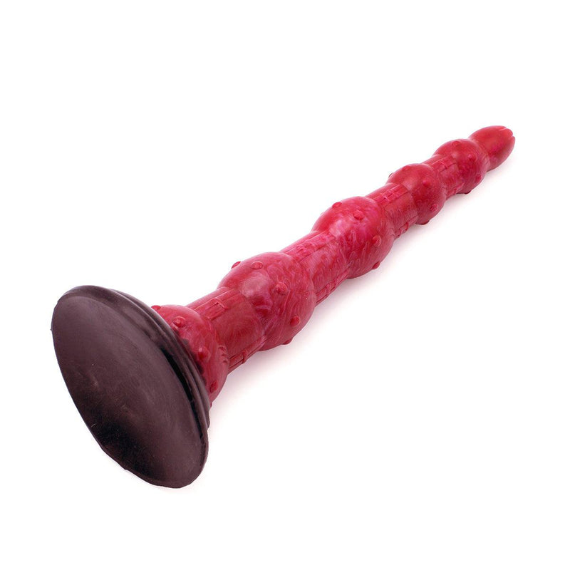 Kiotos Monstar - Anal Dildo No. 45 - 37.5 x 5.7 cm - Pink/Red/Black-Erotiekvoordeel.nl