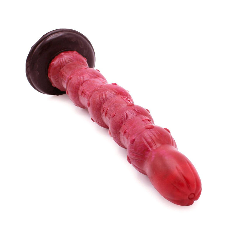 Kiotos Monstar - Anal Dildo No. 45 - 37.5 x 5.7 cm - Pink/Red/Black-Erotiekvoordeel.nl