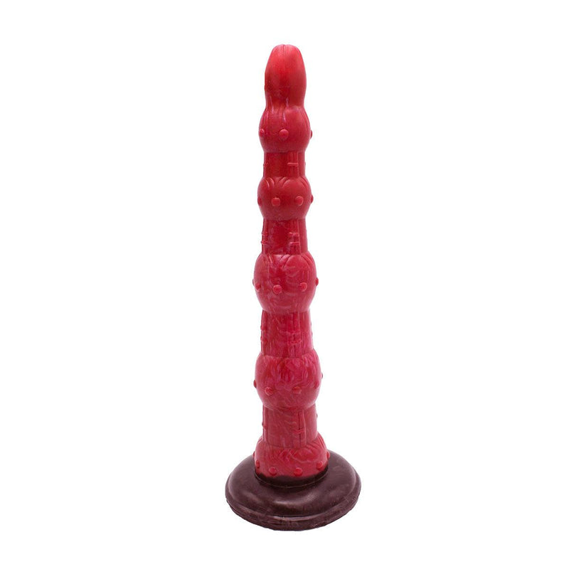 Kiotos Monstar - Anal Dildo No. 45 - 37.5 x 5.7 cm - Pink/Red/Black-Erotiekvoordeel.nl