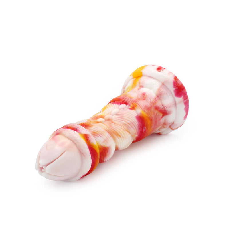 Kiotos Monstar - Dildo Beast 1 - 20,5 X 5,5 Cm - Pomarańczowy/Biały/Czerwony-Erotiekvoordeel.nl