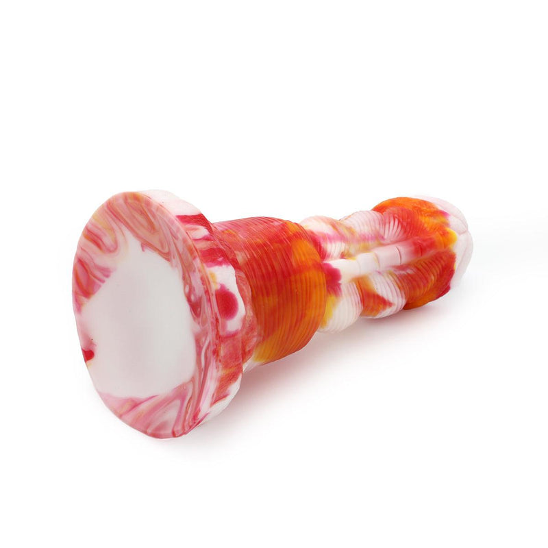 Kiotos Monstar - Dildo Beast 1 - 20,5 X 5,5 Cm - Pomarańczowy/Biały/Czerwony-Erotiekvoordeel.nl