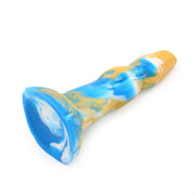 Kiotos Monstar - Dildo Beast 19 - 25 x 6 cm - Goud/Blauw/Wit-Erotiekvoordeel.nl