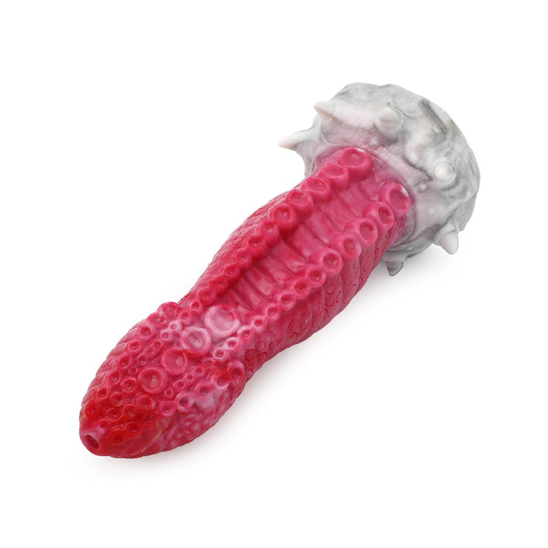 Kiotos Monstar - Fantasie Dildo Nr. 22 - 21 x 6 cm - Roze/Grijs/Wit-Erotiekvoordeel.nl