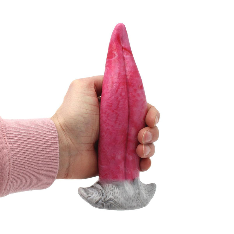Kiotos Monstar - Dildo Beast 27 - 21 x 5.8 cm- Roze/Grijs/Wit-Erotiekvoordeel.nl