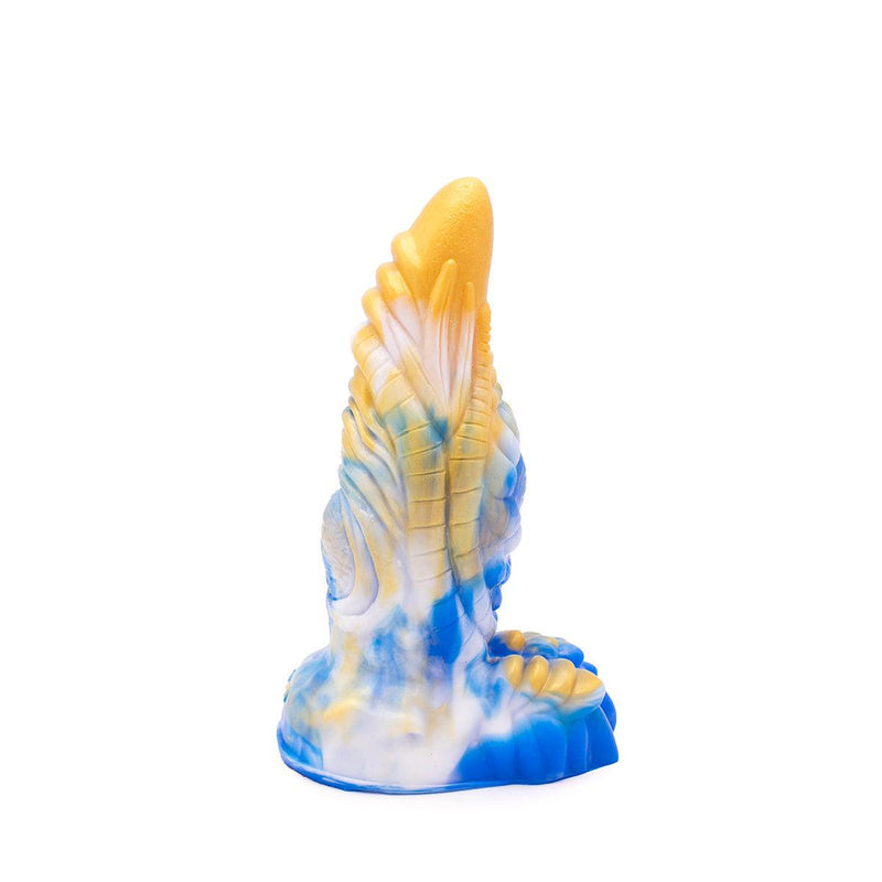 Kiotos Monstar - Dildo Beast 36 - 20 x 7 cm - Goud/Blauw-Erotiekvoordeel.nl