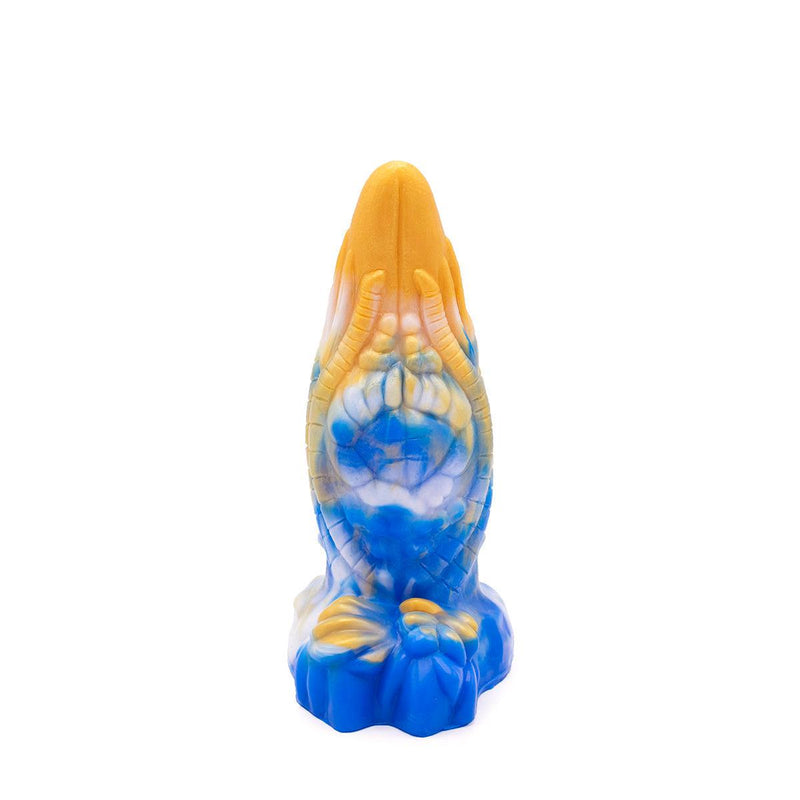 Kiotos Monstar - Dildo Beast 36 - 20 x 7 cm - Goud/Blauw-Erotiekvoordeel.nl