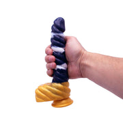 Kiotos Monstar - Dildo Beast 37 - 23.5 x 4 cm - Wit/Goud/Blauw-Erotiekvoordeel.nl