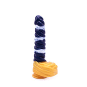 Kiotos Monstar - Dildo Beast 37 - 23.5 x 4 cm - Wit/Goud/Blauw-Erotiekvoordeel.nl