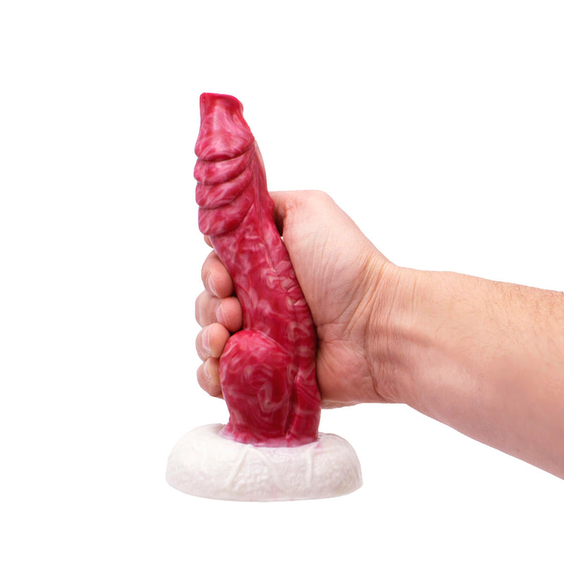 Kiotos Monstar - Dildo Beast No. 46 - 20.5 x 3.8 cm - Roze/Rood/Wit-Erotiekvoordeel.nl