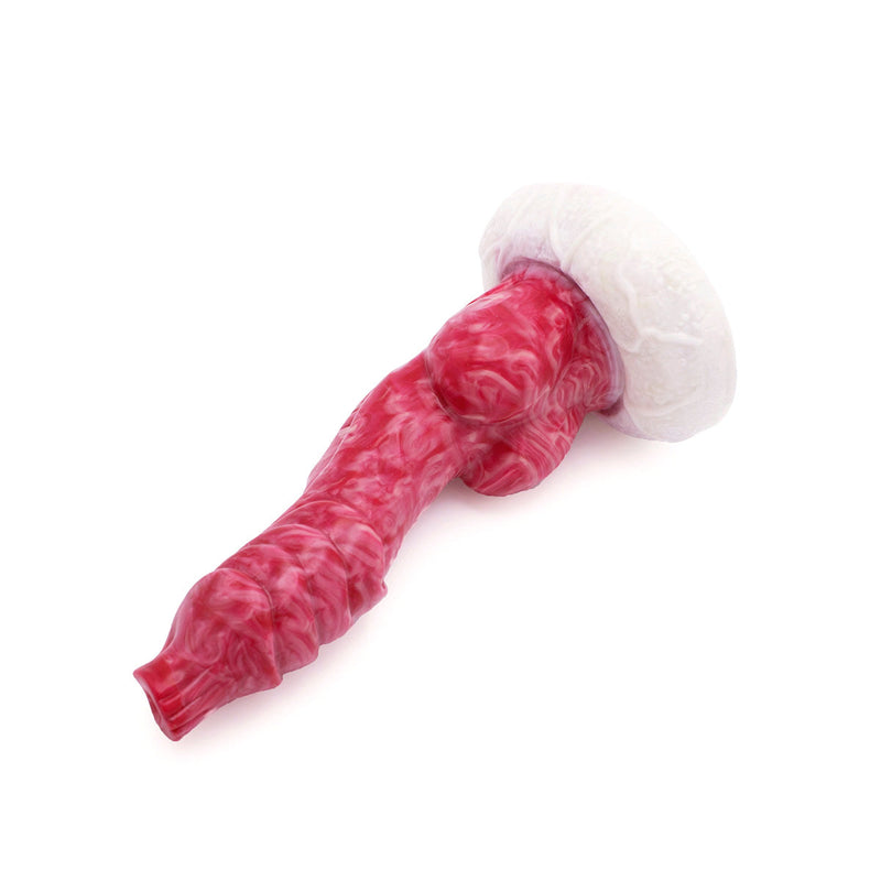 Kiotos Monstar - Dildo Beast No. 46 - 20.5 x 3.8 cm - Roze/Rood/Wit-Erotiekvoordeel.nl