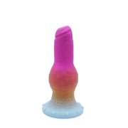 Kiotos Monstar - Dildo Beast No. 48 - Roze/Wit/Geel-Erotiekvoordeel.nl