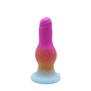 Kiotos Monstar - Dildo Beast No. 48 - Roze/Wit/Geel-Erotiekvoordeel.nl