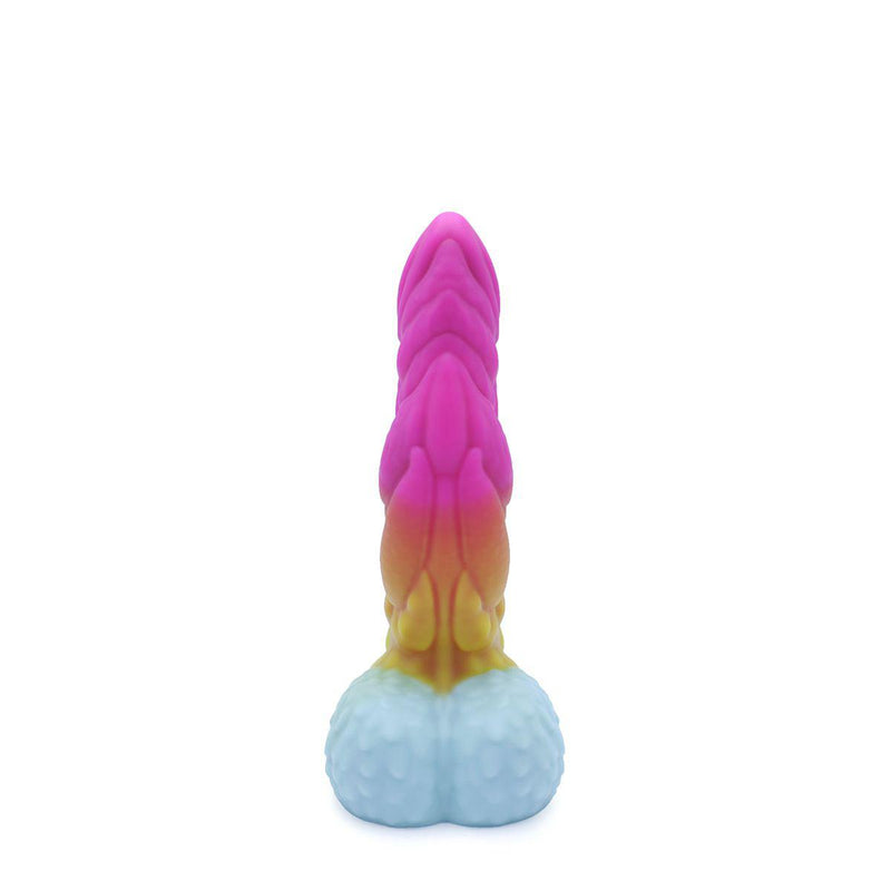 Kiotos Monstar - Dildo Beast No. 49 - Roze/Wit/Geel-Erotiekvoordeel.nl