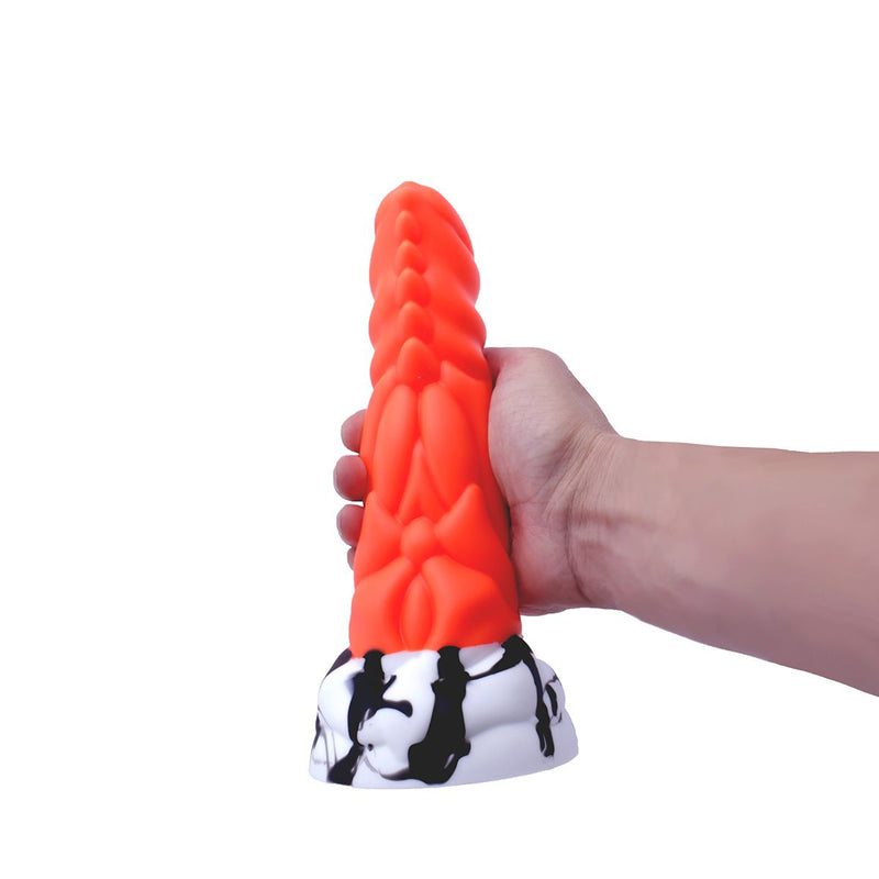 Kiotos Monstar - Dildo Beast No. 51 - Oranje/Wit/Zwart-Erotiekvoordeel.nl
