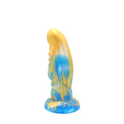 Kiotos Monstar - Dildo Beast nr. 16 - 21 x 7 cm - Goud/Blauw/Wit-Erotiekvoordeel.nl