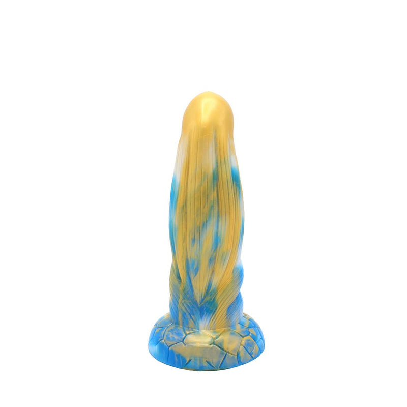 Kiotos Monstar - Dildo Beast nr. 16 - 21 x 7 cm - Goud/Blauw/Wit-Erotiekvoordeel.nl