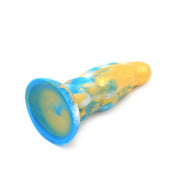Kiotos Monstar - Dildo Beast nr. 16 - 21 x 7 cm - Goud/Blauw/Wit-Erotiekvoordeel.nl