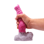 Kiotos Monstar - Consolador anal Beast 42 - 25,5 x 4,8 cm - Blanco/Rojo/Gris-Erotiekvoordeel.nl
