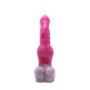 Kiotos Monstar - Consolador anal Beast 42 - 25,5 x 4,8 cm - Blanco/Rojo/Gris-Erotiekvoordeel.nl