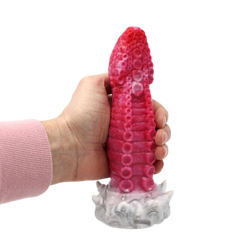 Kiotos Monstar - Fantasy Dildo No. 22 - 21 x 6 cm - Pink/Grey/White-Erotiekvoordeel.nl