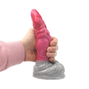 Kiotos Monstar - Dildo Beast 25 - 22 x 6 cm - Pink/Grey/White-Erotiekvoordeel.nl