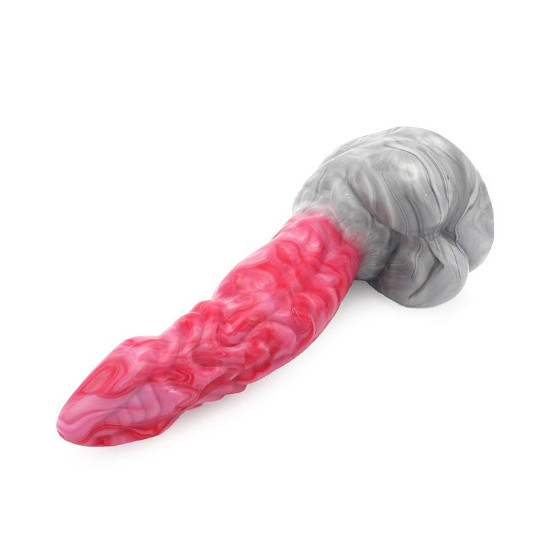 Kiotos Monstar - Dildo Beast 25 - 22 x 6 cm - Pink/Grey/White-Erotiekvoordeel.nl