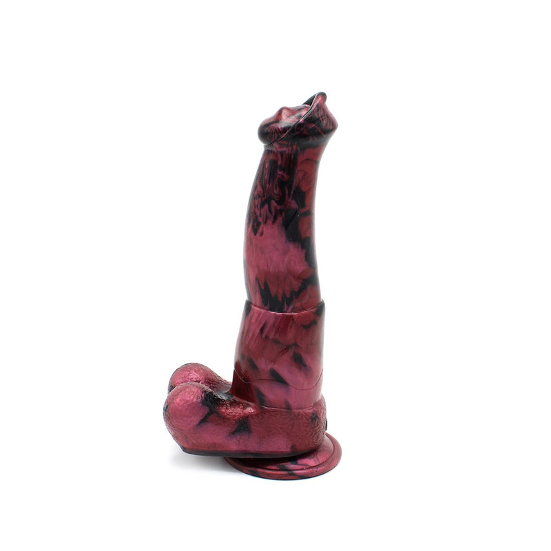 Kiotos Monstar - Consolador de fantasía n.º 67 - Negro/Rojo-Erotiekvoordeel.nl