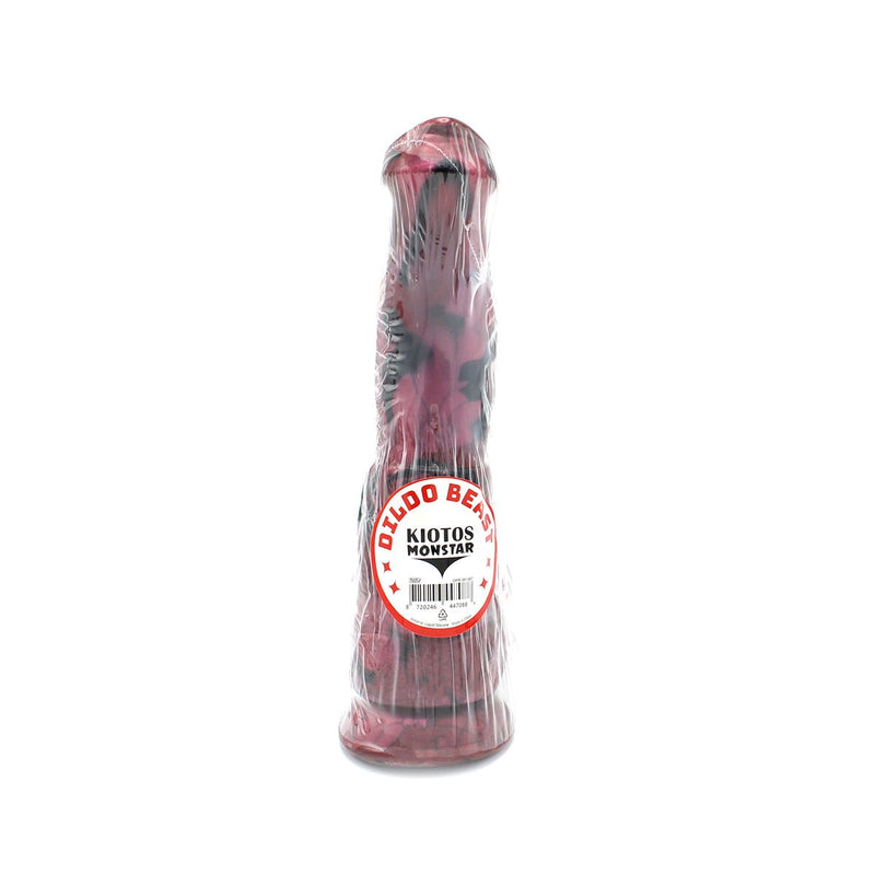 Kiotos Monstar - Consolador de fantasía n.º 67 - Negro/Rojo-Erotiekvoordeel.nl