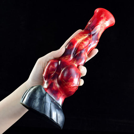 Kiotos Monstar - Fantazyjny Dildo Nr 75 - Drogon - Czerwony/fioletowy/czarny-Erotiekvoordeel.nl