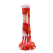 Kiotos Monstar - Fantasy Dildo No. 9 - 27 x 5.5 cm - Orange/White/Red-Erotiekvoordeel.nl